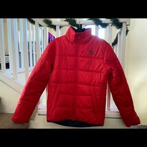 Red Puma Puffer Jacket